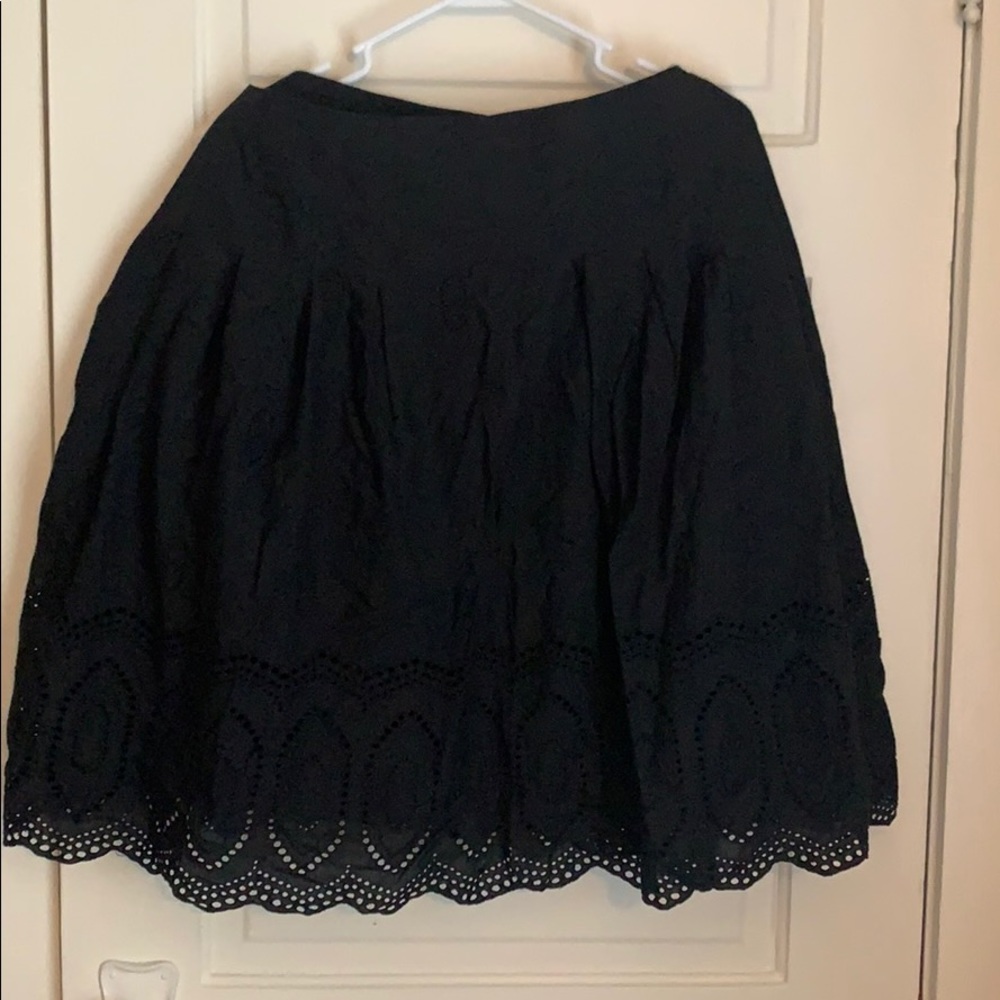 Black eyelet skirt Plus Size 20